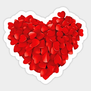 Full of Love Heart Sticker